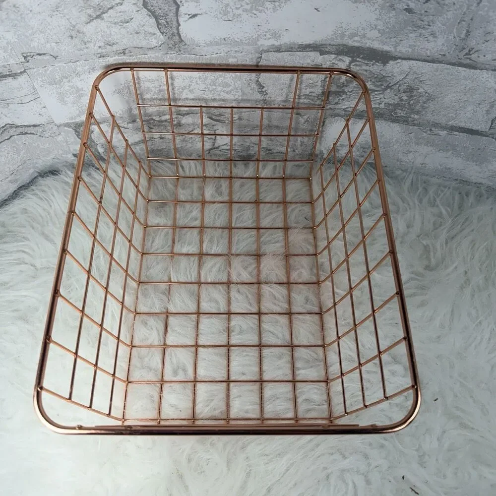 10” Bronze Metal Wire Basket